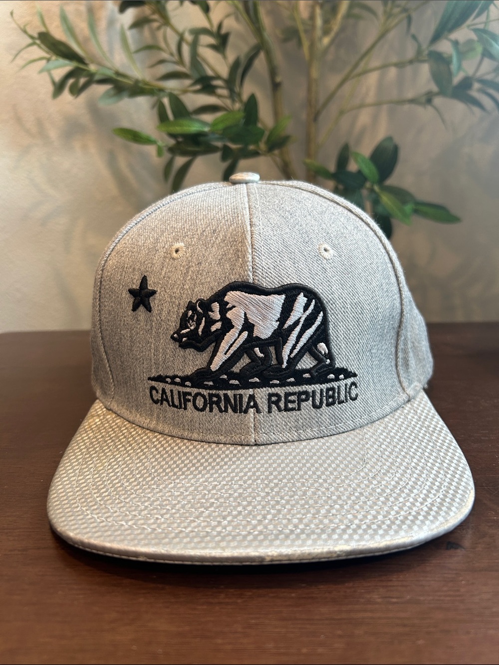 California Republic Men’s Gray Snapback Hat